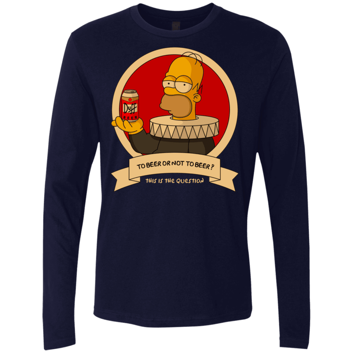 T-Shirts Midnight Navy / S To Beer or not to Beer Men's Premium Long Sleeve