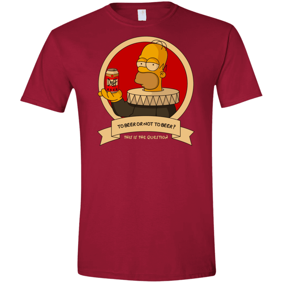 T-Shirts Cardinal Red / S To Beer or not to Beer Men's Semi-Fitted Softstyle