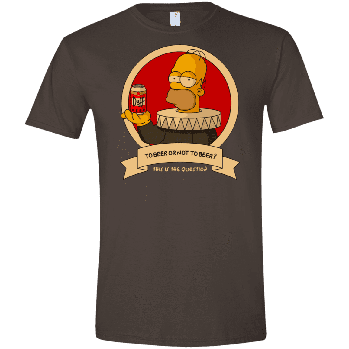 T-Shirts Dark Chocolate / S To Beer or not to Beer Men's Semi-Fitted Softstyle