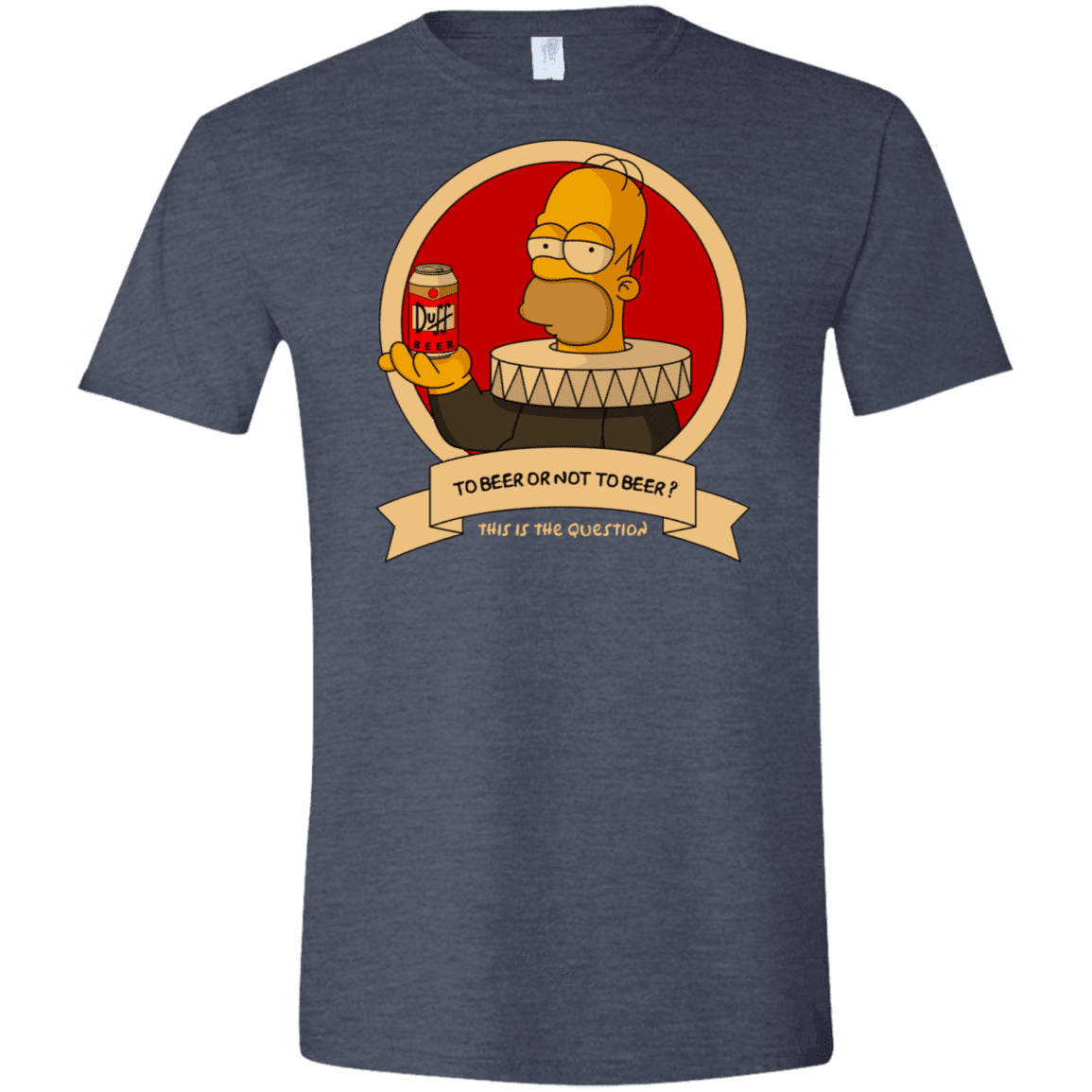 T-Shirts Heather Navy / S To Beer or not to Beer Men's Semi-Fitted Softstyle