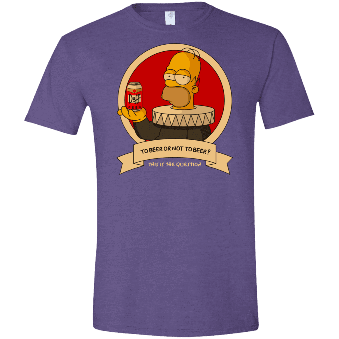 T-Shirts Heather Purple / S To Beer or not to Beer Men's Semi-Fitted Softstyle