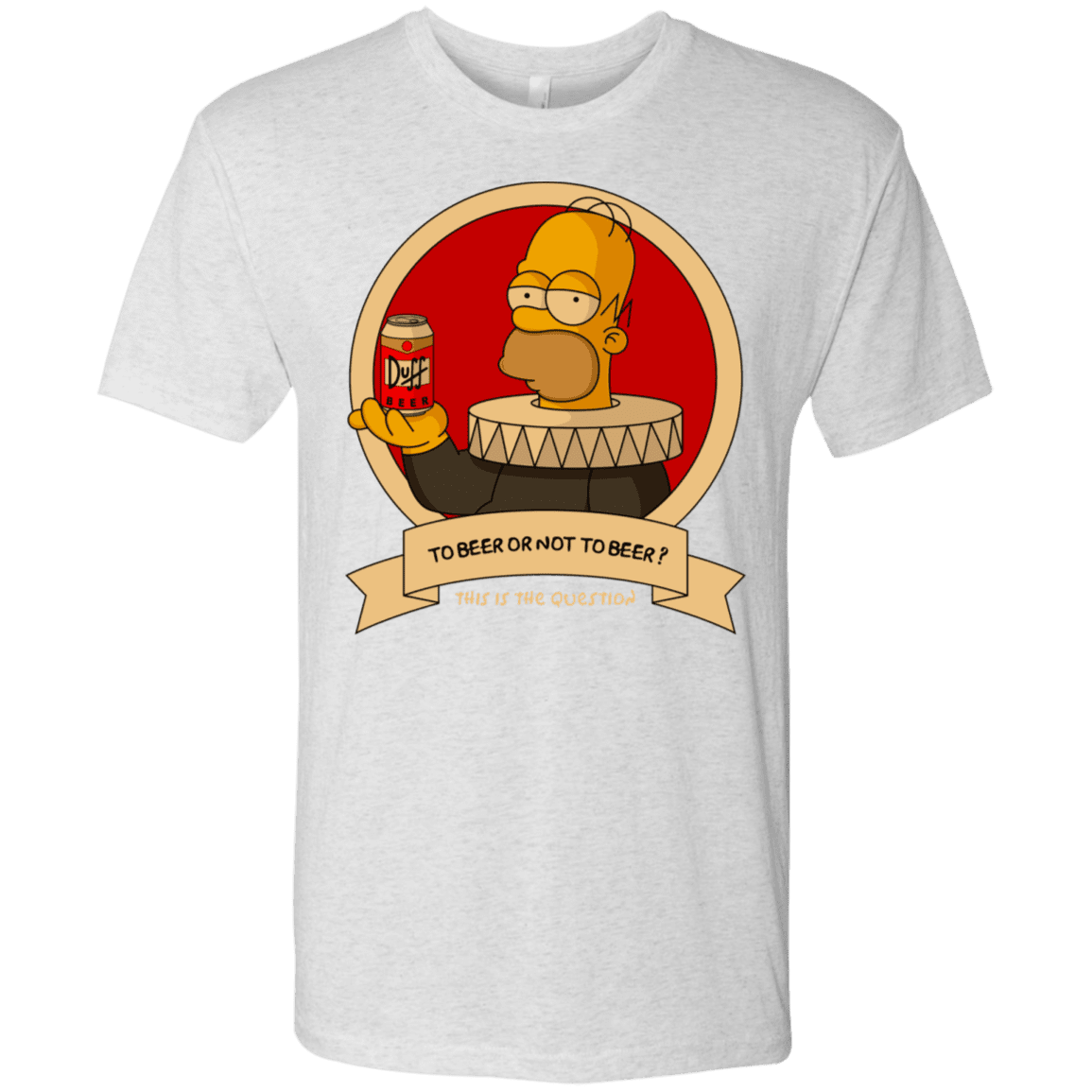 T-Shirts Heather White / S To Beer or not to Beer Men's Triblend T-Shirt