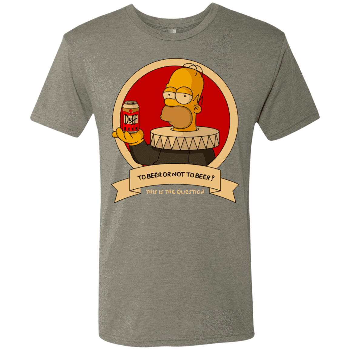 T-Shirts Venetian Grey / S To Beer or not to Beer Men's Triblend T-Shirt