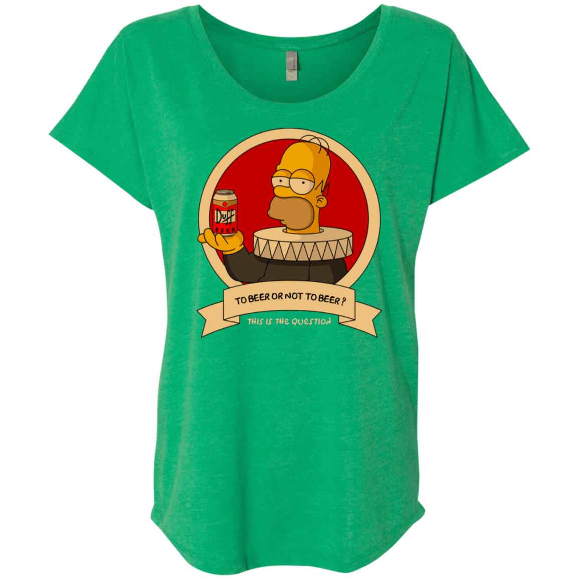 T-Shirts Envy / X-Small To Beer or not to Beer Triblend Dolman Sleeve