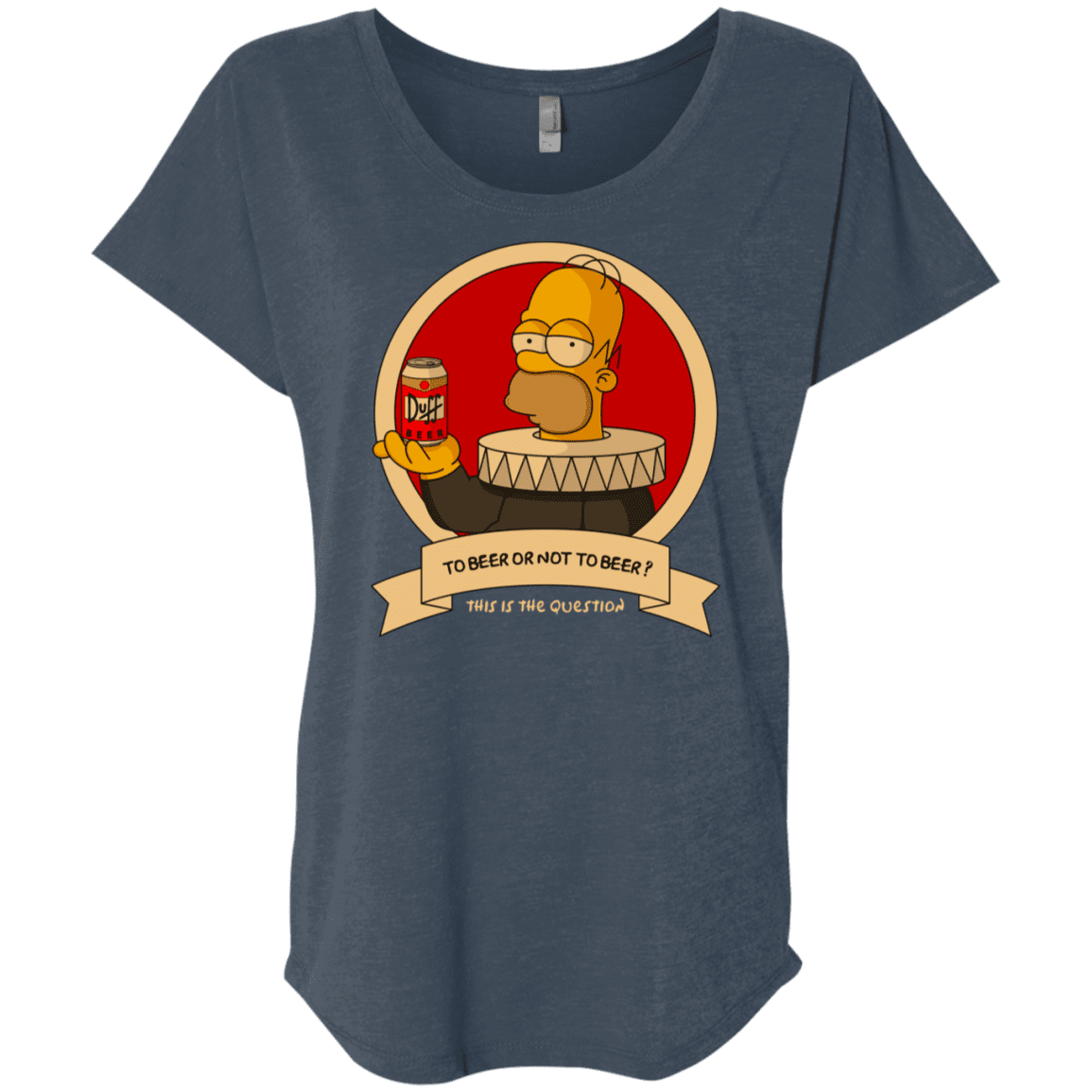 T-Shirts Indigo / X-Small To Beer or not to Beer Triblend Dolman Sleeve