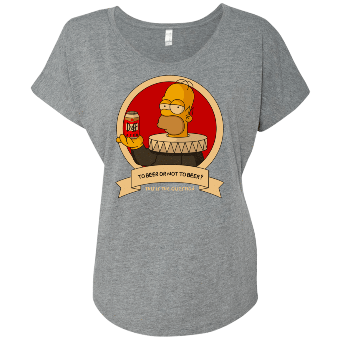 T-Shirts Premium Heather / X-Small To Beer or not to Beer Triblend Dolman Sleeve