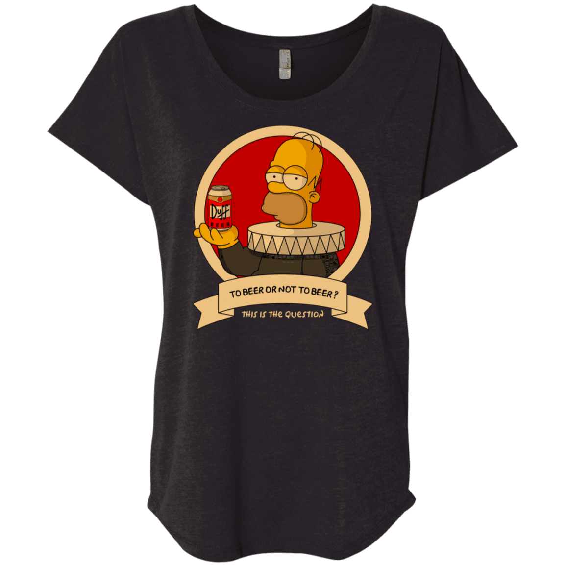 T-Shirts Vintage Black / X-Small To Beer or not to Beer Triblend Dolman Sleeve