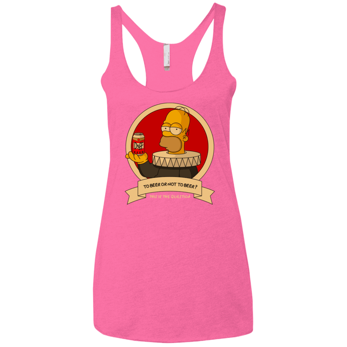 T-Shirts Vintage Pink / X-Small To Beer or not to Beer Women's Triblend Racerback Tank