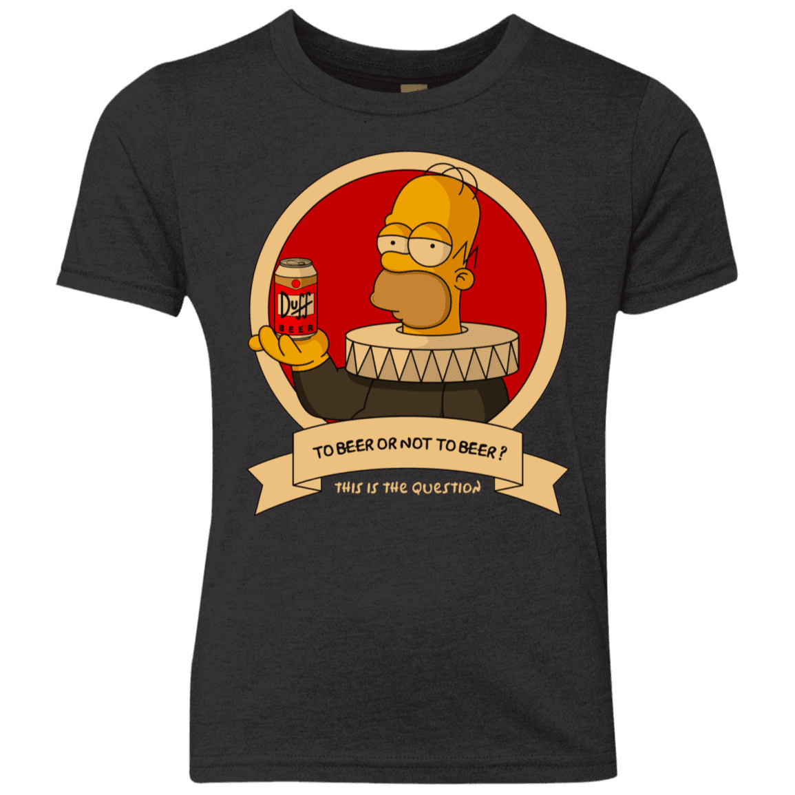 T-Shirts Vintage Black / YXS To Beer or not to Beer Youth Triblend T-Shirt