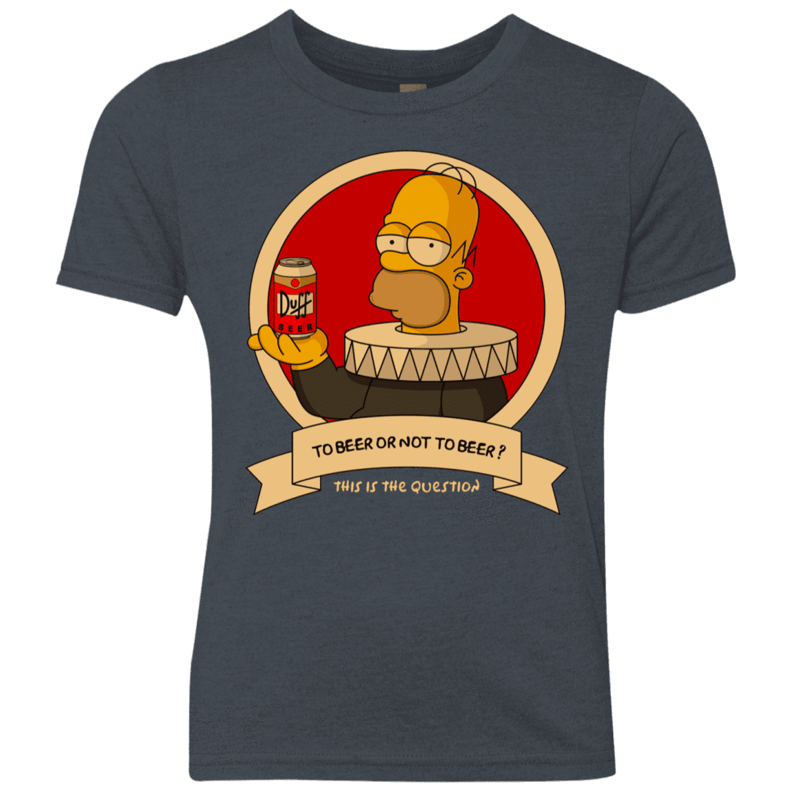 T-Shirts Vintage Navy / YXS To Beer or not to Beer Youth Triblend T-Shirt