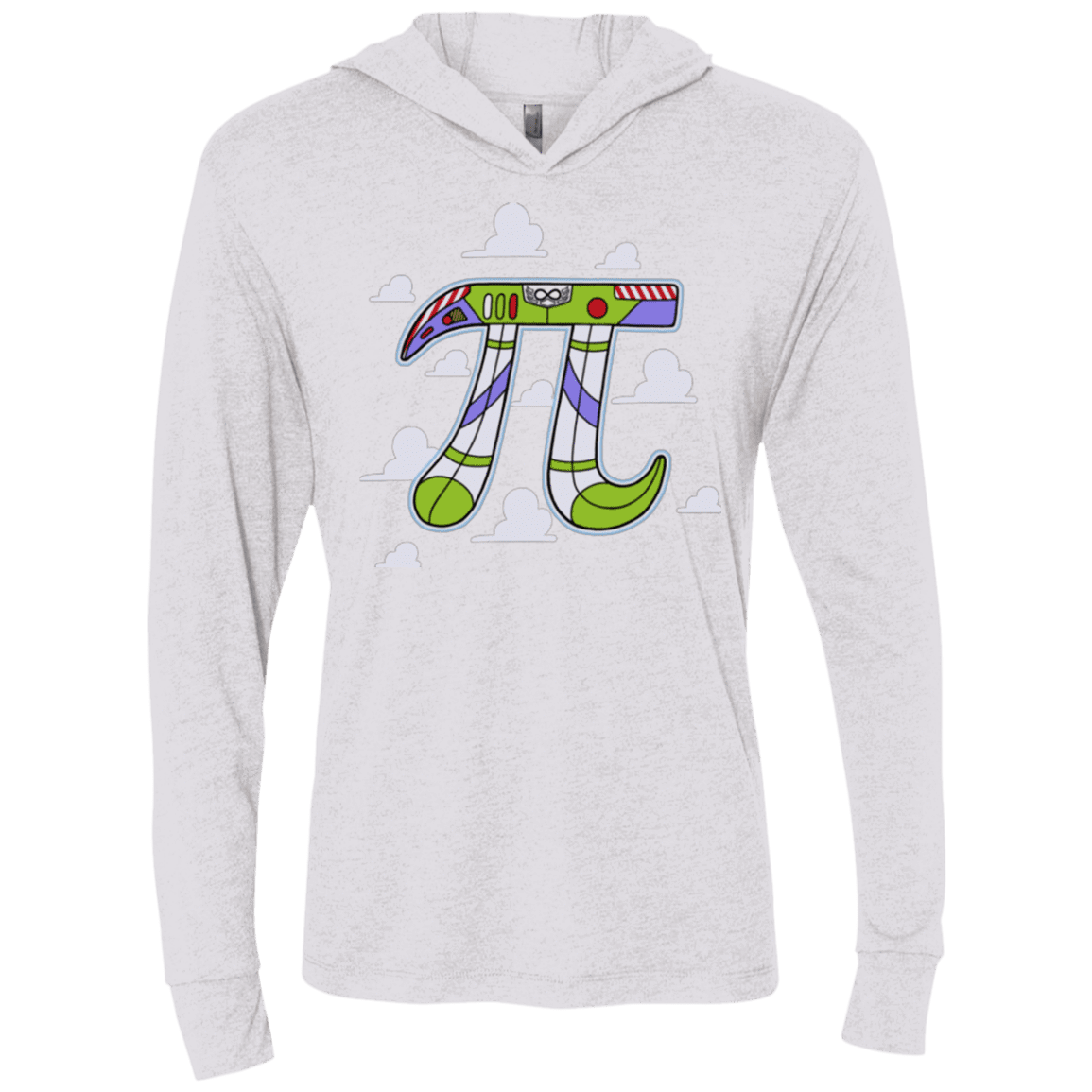 T-Shirts Heather White / X-Small To Infinity Triblend Long Sleeve Hoodie Tee