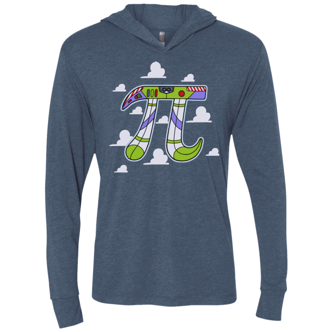 T-Shirts Indigo / X-Small To Infinity Triblend Long Sleeve Hoodie Tee