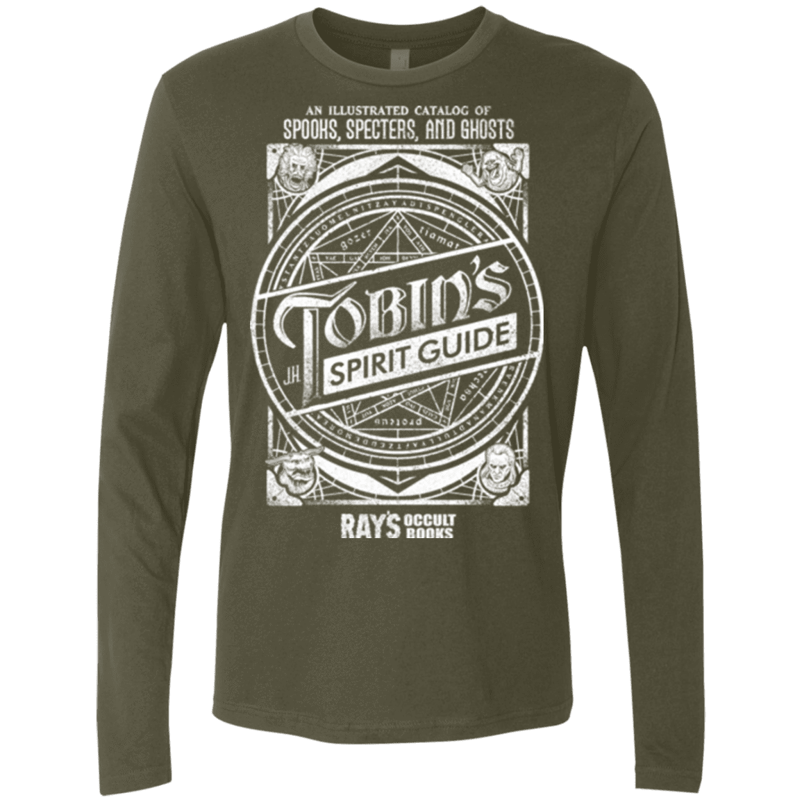 T-Shirts Military Green / Small Tobin's Spirit Guide Men's Premium Long Sleeve