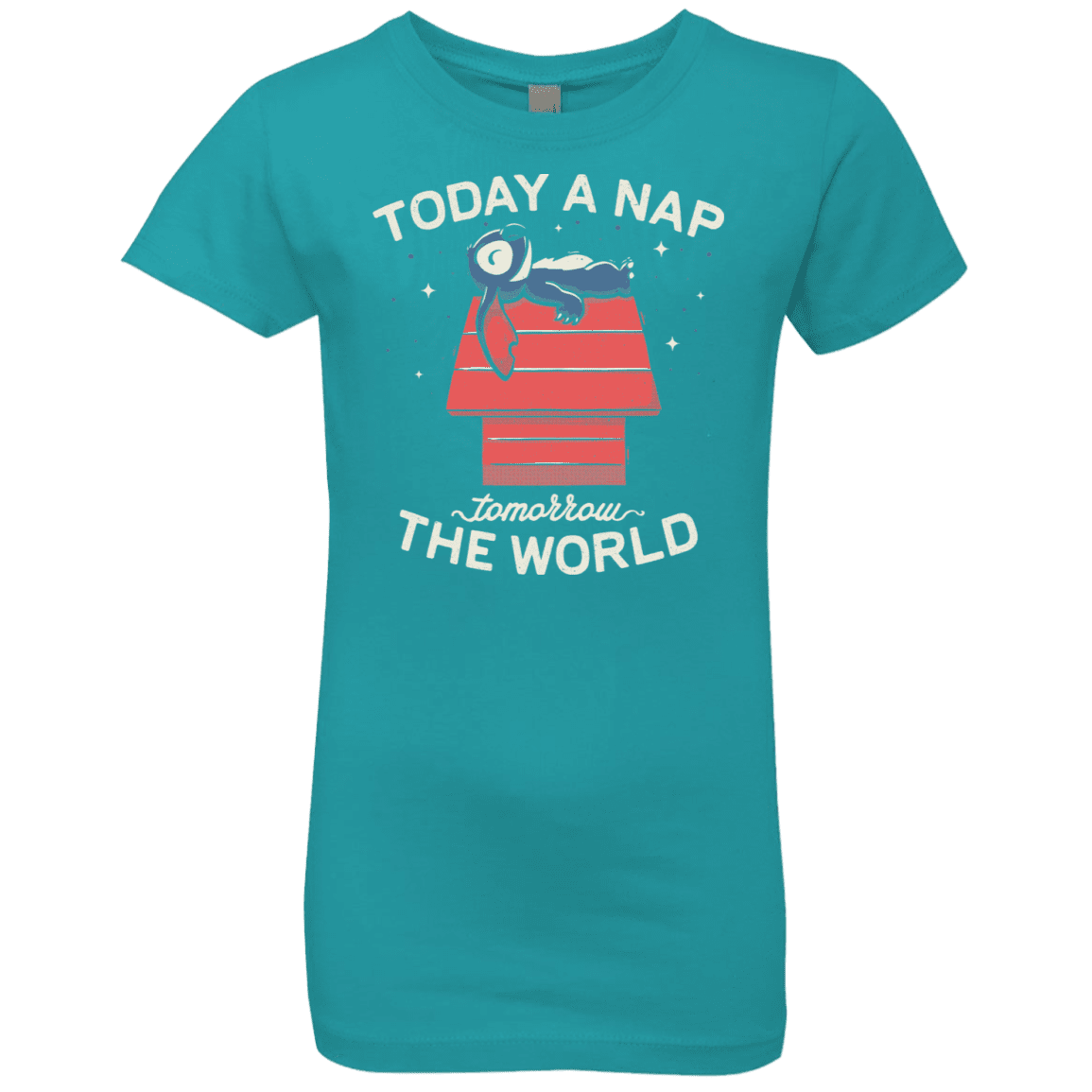 T-Shirts Tahiti Blue / YXS Today a Nap Tomorrow the World Girls Premium T-Shirt