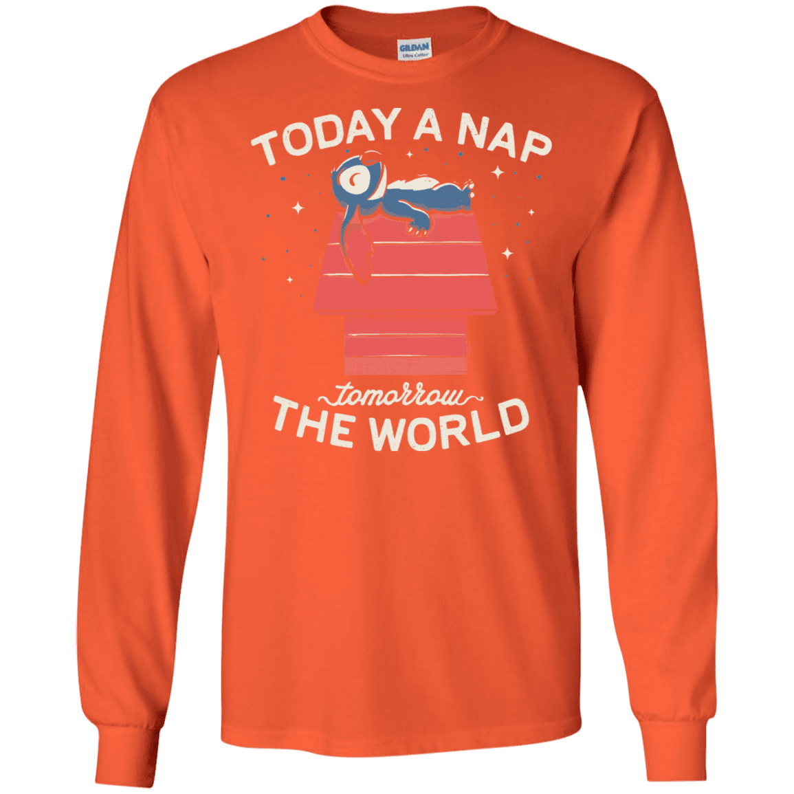 T-Shirts Orange / S Today a Nap Tomorrow the World Men's Long Sleeve T-Shirt