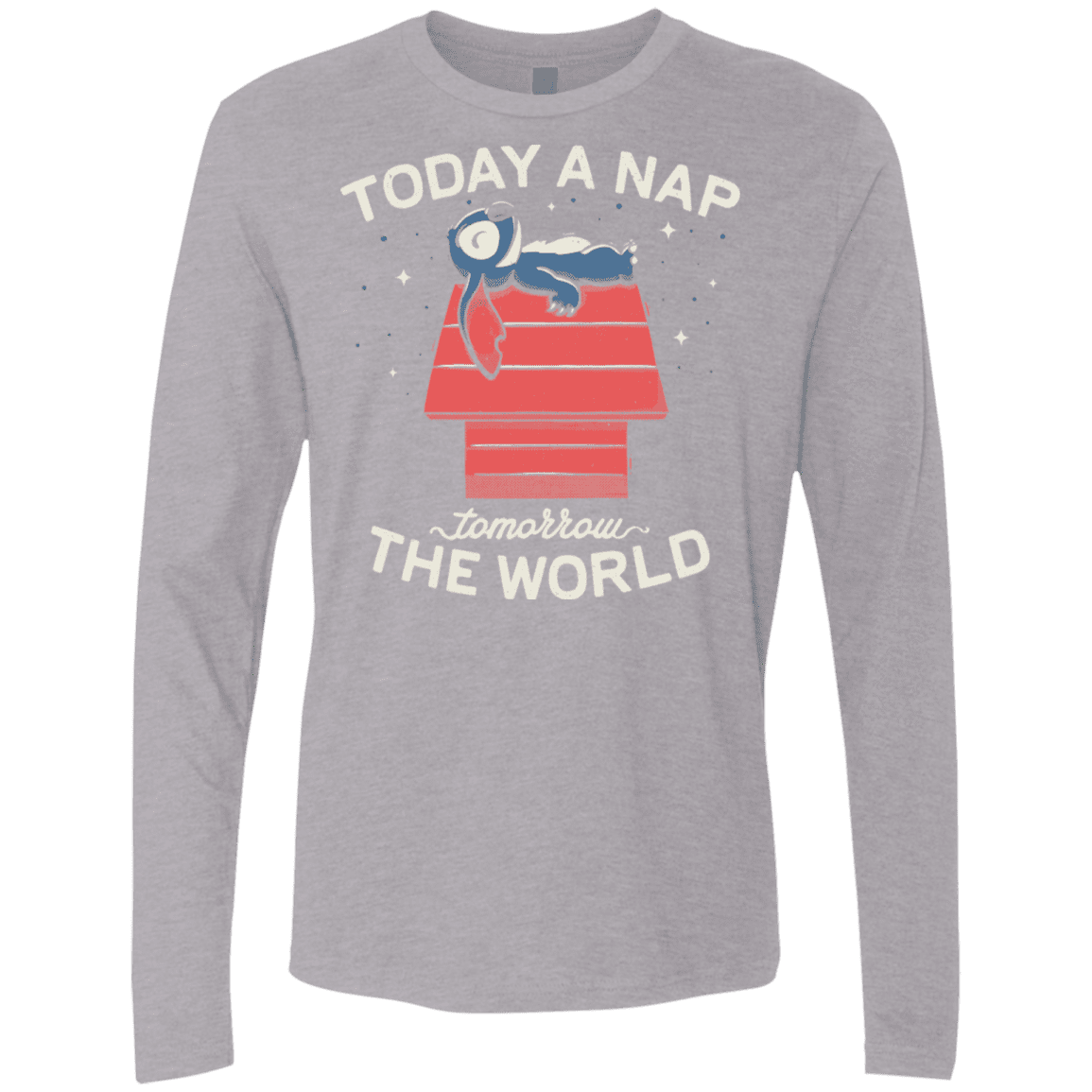 T-Shirts Heather Grey / S Today a Nap Tomorrow the World Men's Premium Long Sleeve