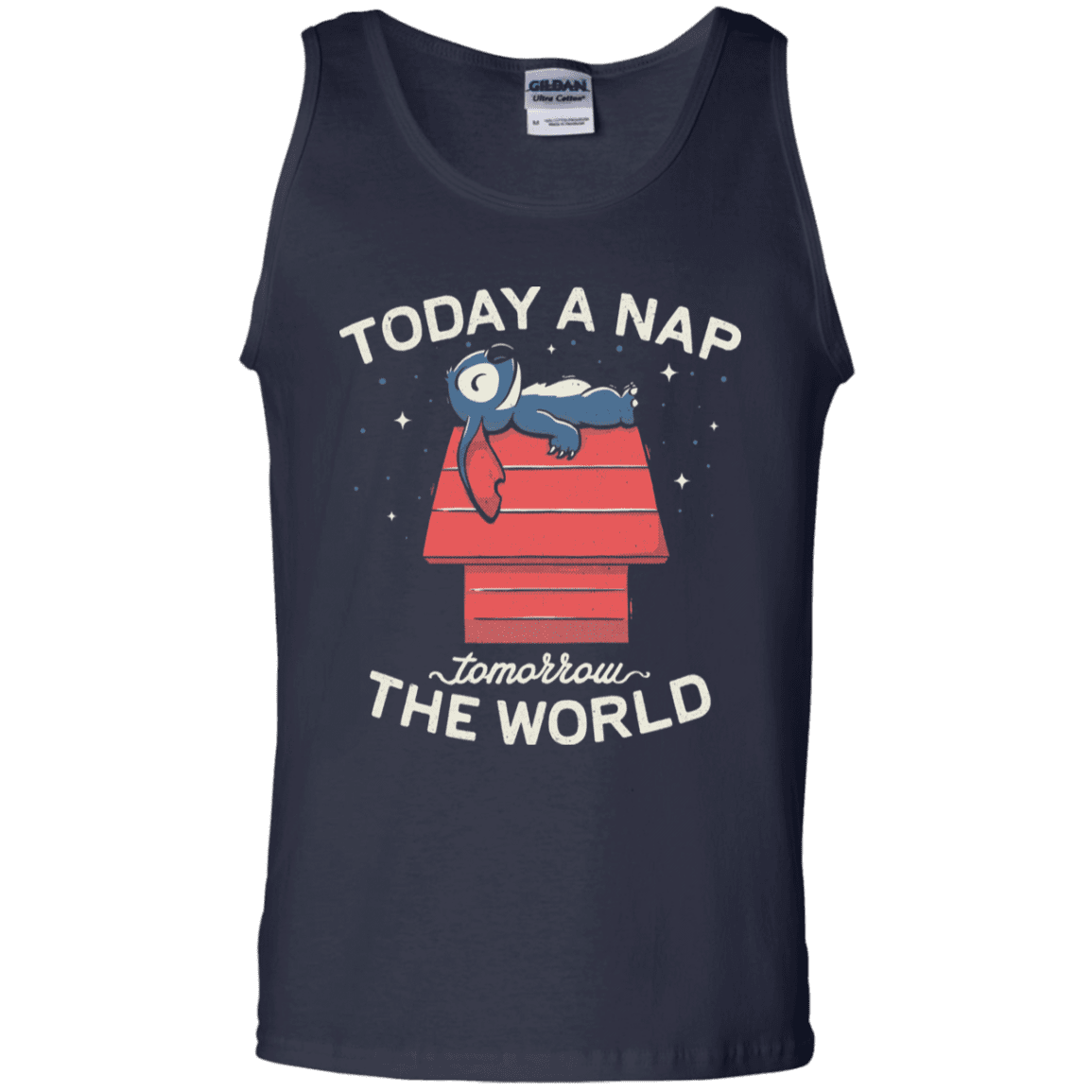 T-Shirts Navy / S Today a Nap Tomorrow the World Men's Tank Top