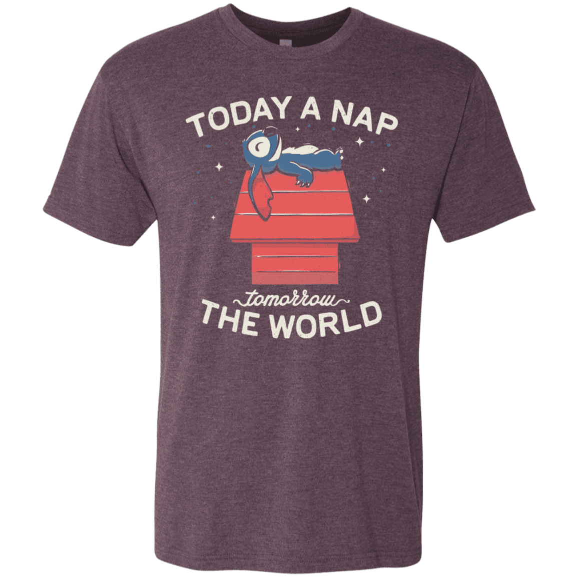 T-Shirts Vintage Purple / S Today a Nap Tomorrow the World Men's Triblend T-Shirt