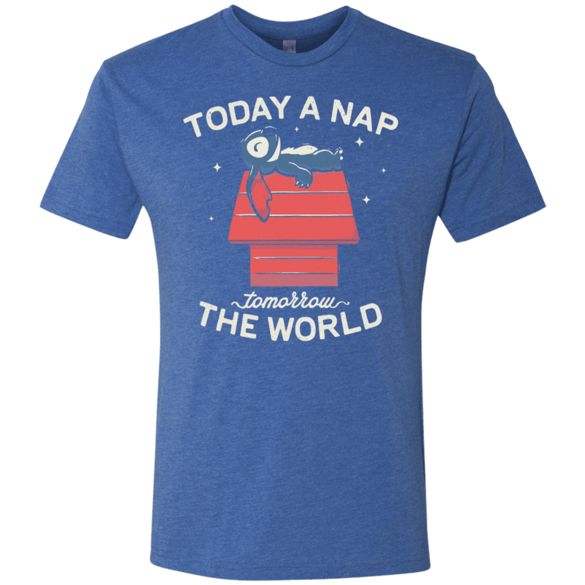 T-Shirts Vintage Royal / S Today a Nap Tomorrow the World Men's Triblend T-Shirt