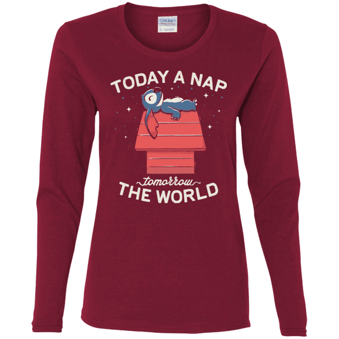 T-Shirts Cardinal / S Today a Nap Tomorrow the World Women's Long Sleeve T-Shirt