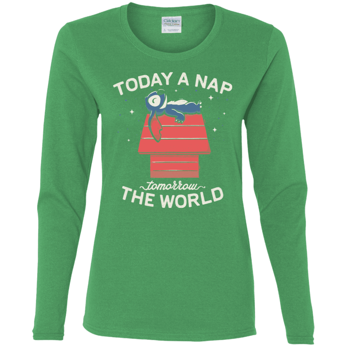 T-Shirts Irish Green / S Today a Nap Tomorrow the World Women's Long Sleeve T-Shirt
