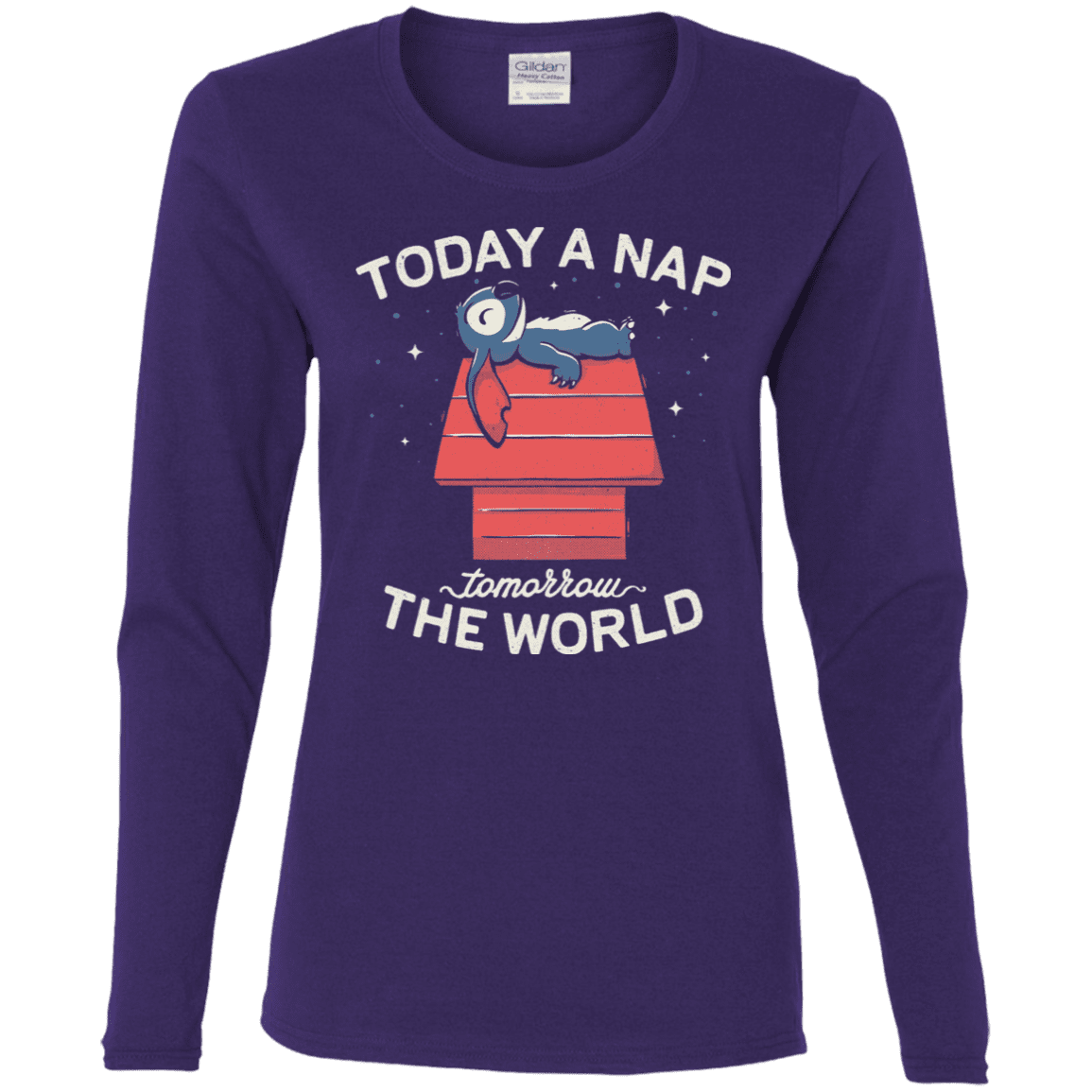 T-Shirts Purple / S Today a Nap Tomorrow the World Women's Long Sleeve T-Shirt