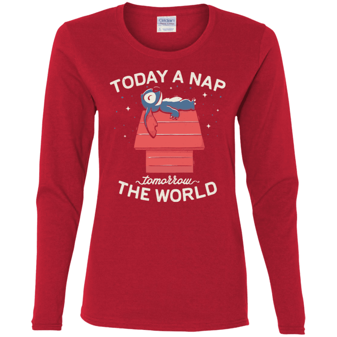 T-Shirts Red / S Today a Nap Tomorrow the World Women's Long Sleeve T-Shirt