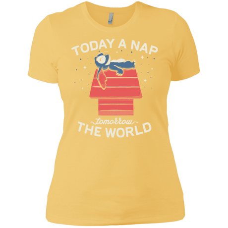 T-Shirts Banana Cream/ / X-Small Today a Nap Tomorrow the World Women's Premium T-Shirt