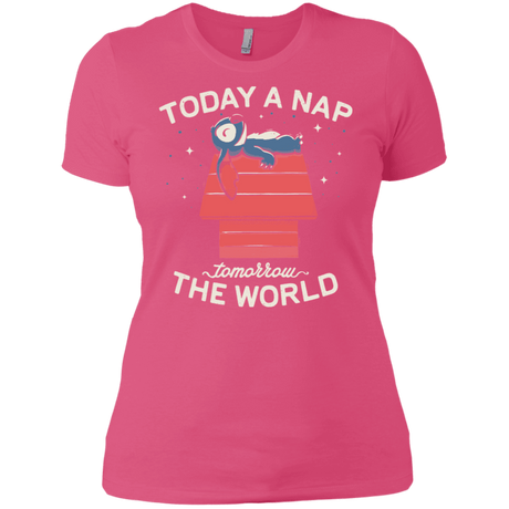 T-Shirts Hot Pink / X-Small Today a Nap Tomorrow the World Women's Premium T-Shirt