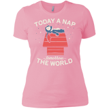 T-Shirts Light Pink / X-Small Today a Nap Tomorrow the World Women's Premium T-Shirt