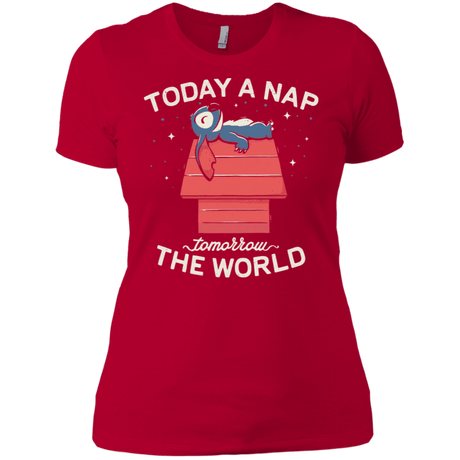 T-Shirts Red / X-Small Today a Nap Tomorrow the World Women's Premium T-Shirt