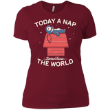 T-Shirts Scarlet / X-Small Today a Nap Tomorrow the World Women's Premium T-Shirt