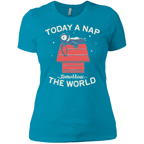 T-Shirts Turquoise / X-Small Today a Nap Tomorrow the World Women's Premium T-Shirt