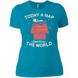 T-Shirts Turquoise / X-Small Today a Nap Tomorrow the World Women's Premium T-Shirt