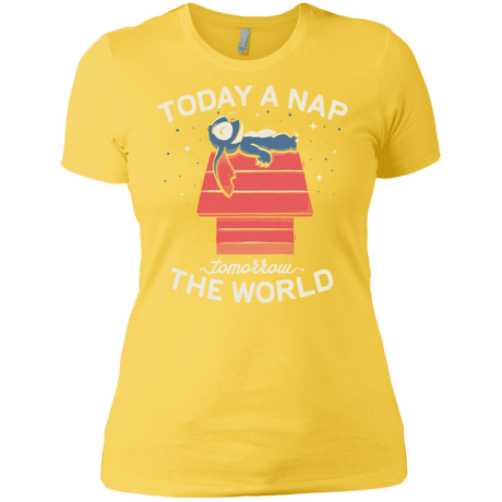 T-Shirts Vibrant Yellow / X-Small Today a Nap Tomorrow the World Women's Premium T-Shirt
