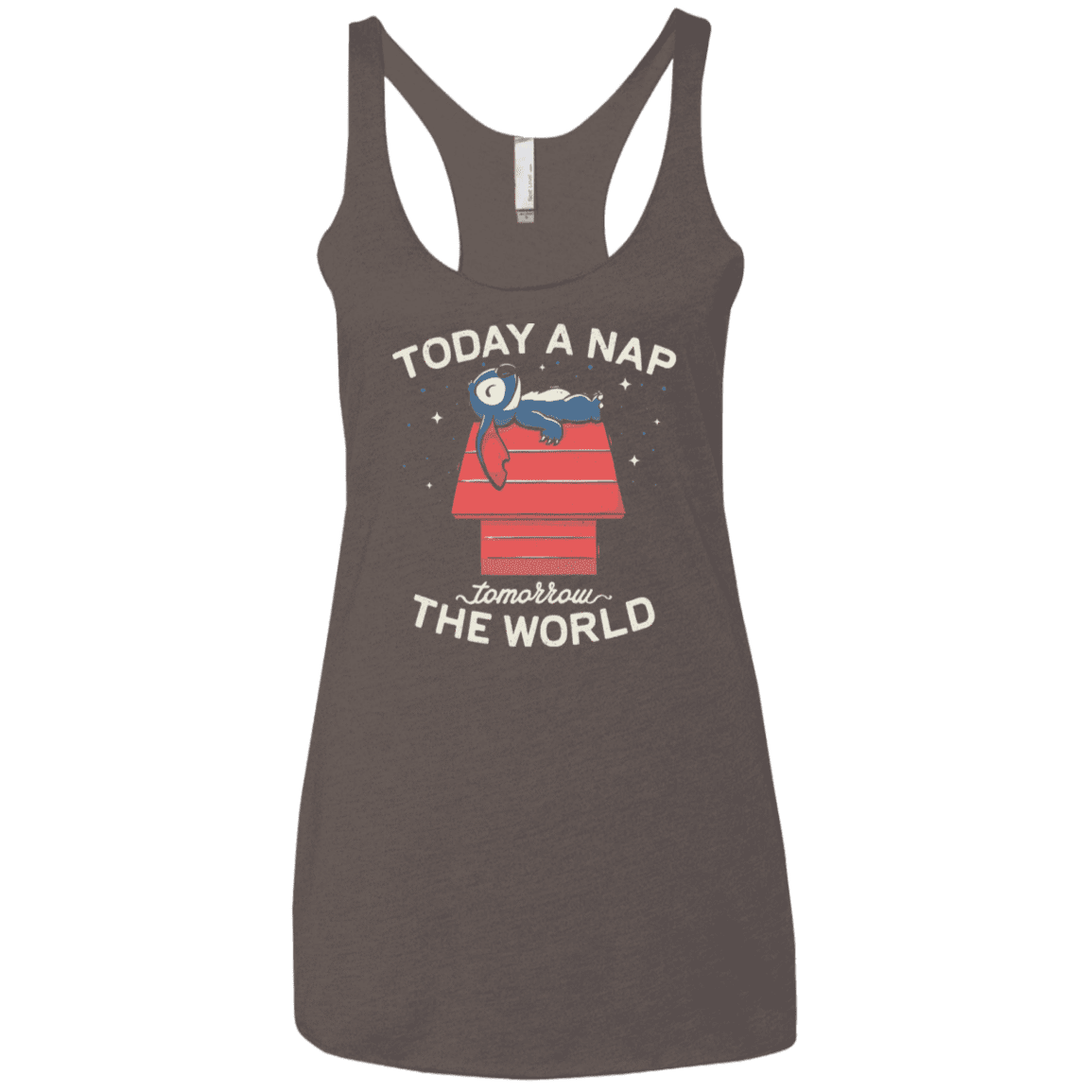 T-Shirts Macchiato / X-Small Today a Nap Tomorrow the World Women's Triblend Racerback Tank