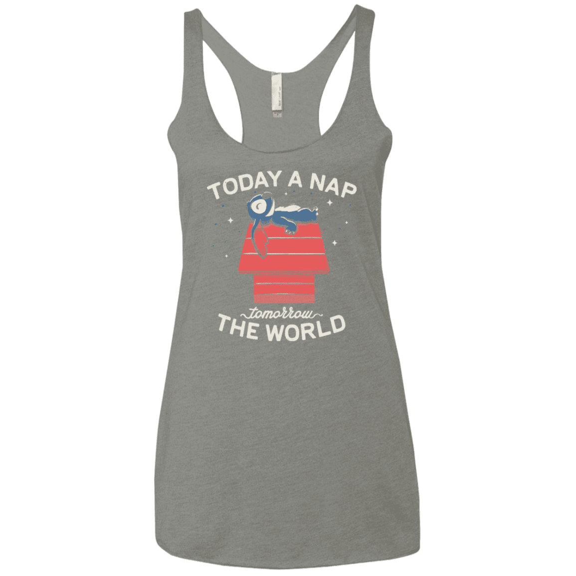 T-Shirts Venetian Grey / X-Small Today a Nap Tomorrow the World Women's Triblend Racerback Tank