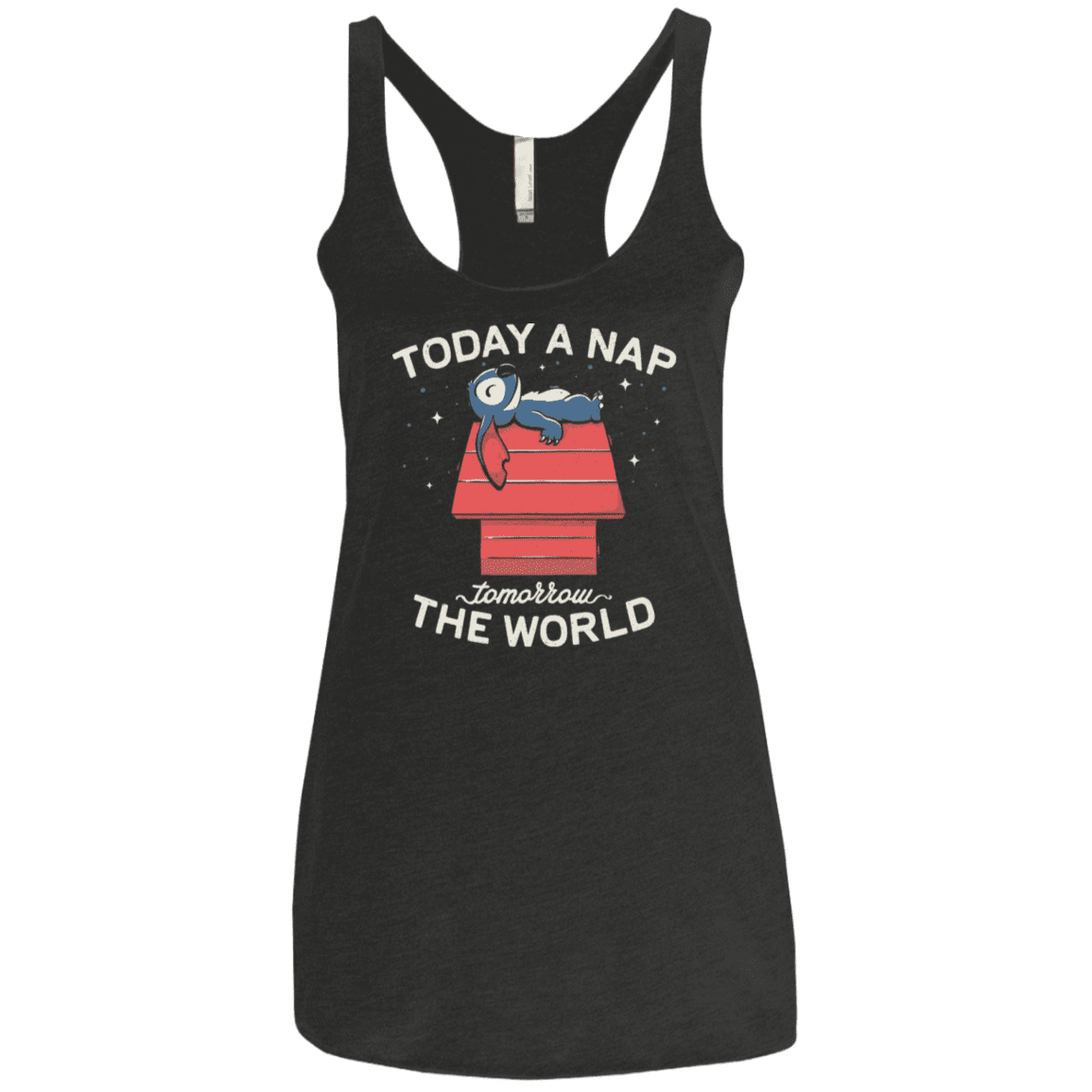 T-Shirts Vintage Black / X-Small Today a Nap Tomorrow the World Women's Triblend Racerback Tank