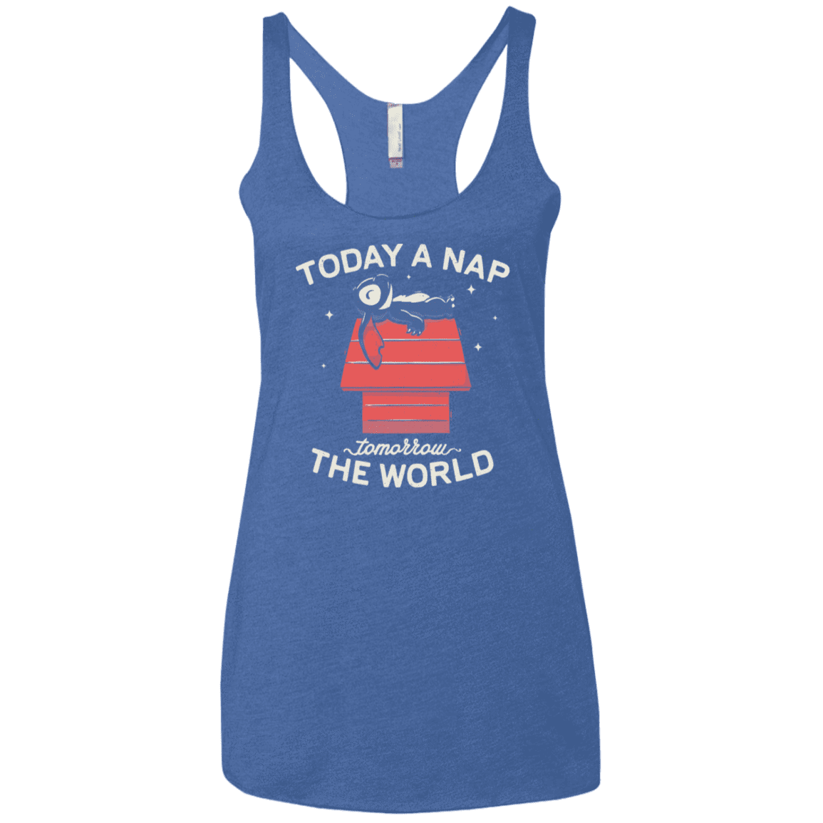 T-Shirts Vintage Royal / X-Small Today a Nap Tomorrow the World Women's Triblend Racerback Tank