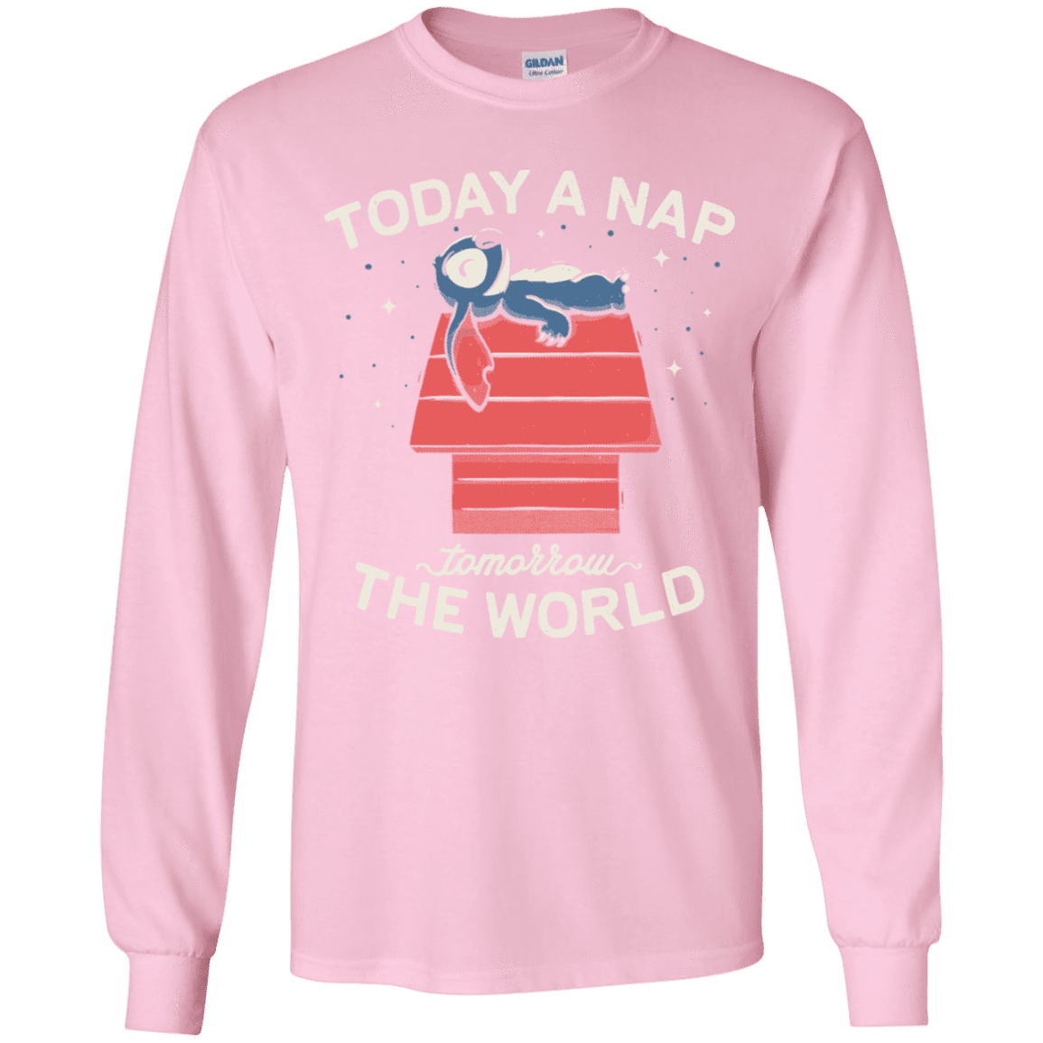 T-Shirts Light Pink / YS Today a Nap Tomorrow the World Youth Long Sleeve T-Shirt
