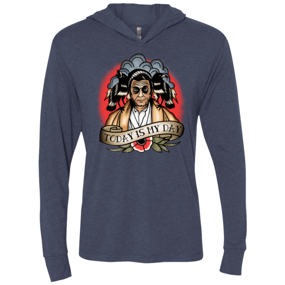 T-Shirts Vintage Navy / X-Small Today Is My Day Triblend Long Sleeve Hoodie Tee