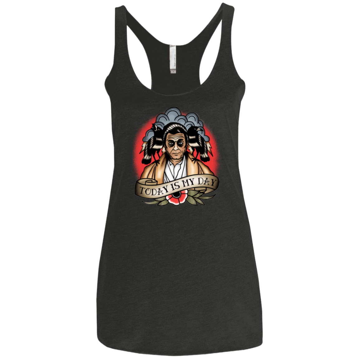 T-Shirts Vintage Black / X-Small Today Is My Day Women's Triblend Racerback Tank