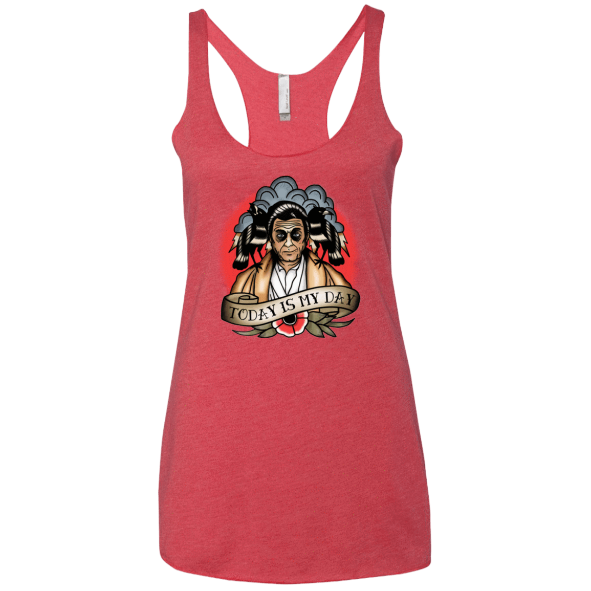 T-Shirts Vintage Red / X-Small Today Is My Day Women's Triblend Racerback Tank