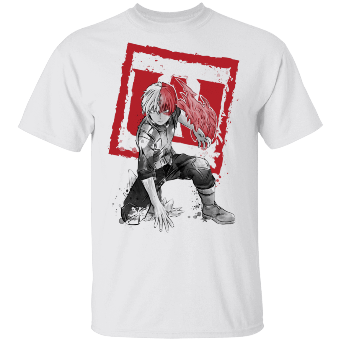 T-Shirts White / S Todoroki sumi-e T-Shirt