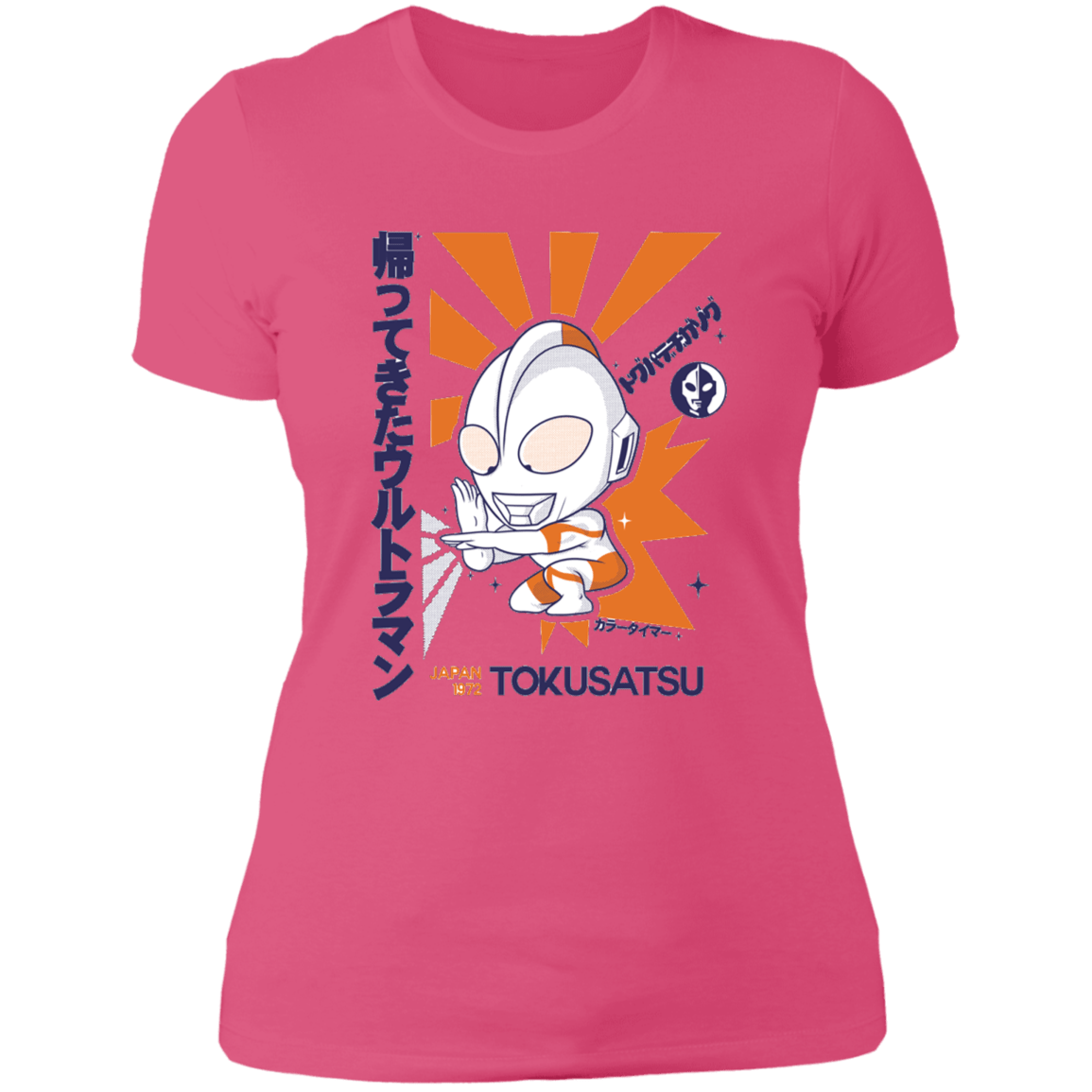 T-Shirts Hot Pink / S Tokusatsu Women's Premium T-Shirt