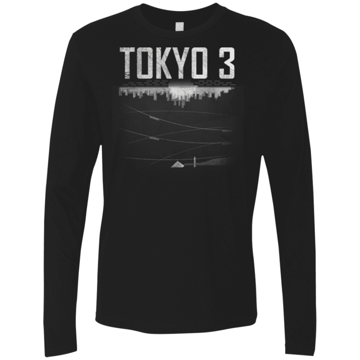 T-Shirts Black / Small Tokyo 3 Men's Premium Long Sleeve