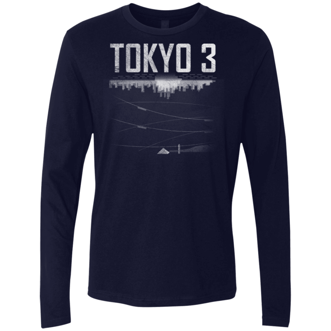 T-Shirts Midnight Navy / Small Tokyo 3 Men's Premium Long Sleeve