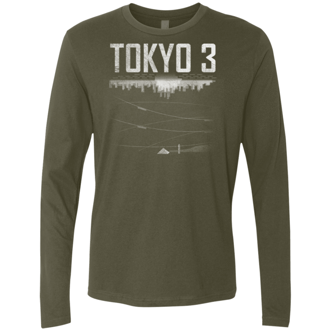 T-Shirts Military Green / Small Tokyo 3 Men's Premium Long Sleeve