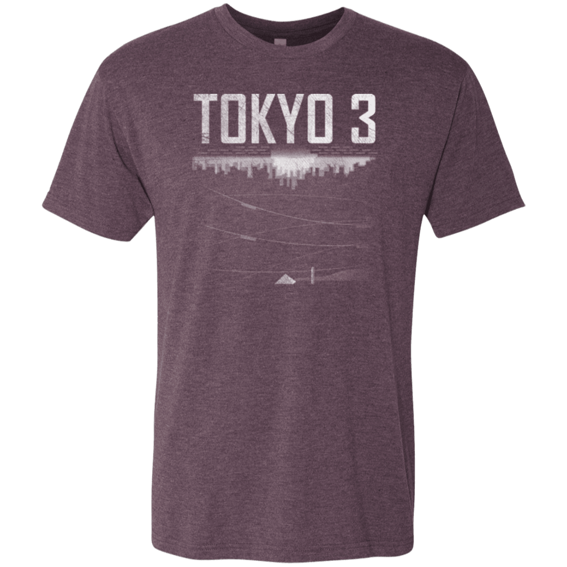 T-Shirts Vintage Purple / Small Tokyo 3 Men's Triblend T-Shirt