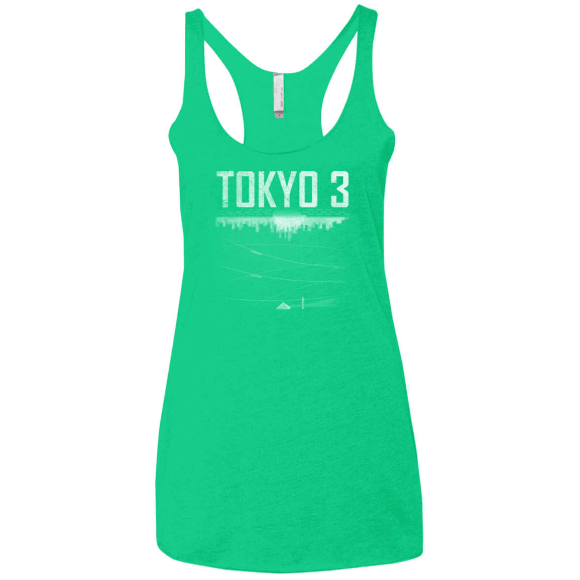 T-Shirts Envy / X-Small Tokyo 3 Women's Triblend Racerback Tank